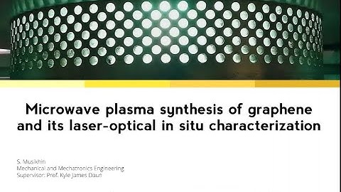 Microwave plasma synthesis of graphene and its laser-optical in situ characterization | S. Musikhin