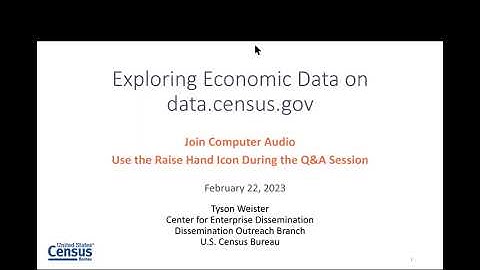 Exploring Economic Data on data.census.gov