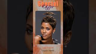 Special Offer on Curly Pixie Cut Human Hair Wig