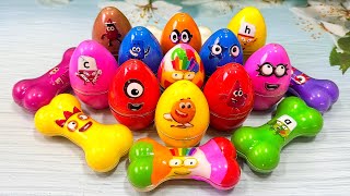Transformation Numberblocks Rainbow Eggs SLIME, Bone CLAY Coloring! Satisfying ASMR Video by Slime Sau 2,378 views 7 days ago 8 minutes, 42 seconds