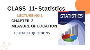 Chapter 3 Measure of location exercise question
