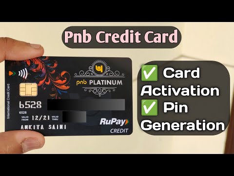 pnb new credit card activation | pnb new credit card pin generation by sms | Punjab National Bank