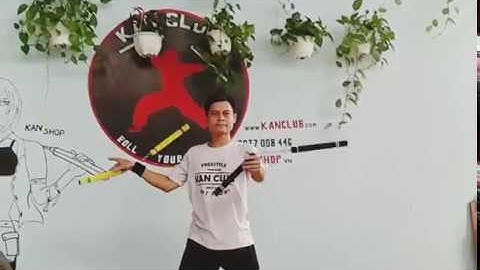 [N] CÔN INOX BỌC XỐP. #Kanshop côn nhị khúc. #Nunchaku shop