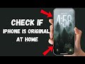 How to Check if iPhone is Original or Real at Home (iPhone 17, 16)