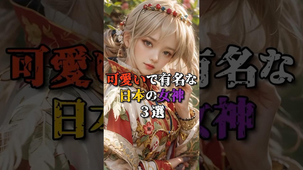可愛いで有名な日本の女神【Part4】#shorts #可愛い #歴史 #伝説 #日本神話 #雑学