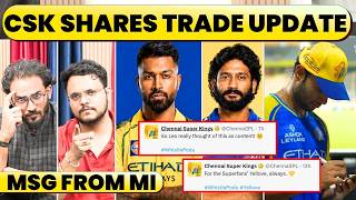 🔴TRADE WINDOW & MSGS BY CSK, MI. FANS RESPOND TO TRADE MSGS POSTED BY TEAMS screenshot 3