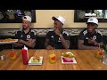 Brayan introduces Maxi and Luis to Colombian cuisine at El Peñol.