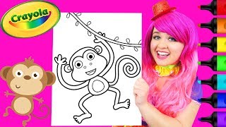 Celebrity Coloring Cute Monkey Crayola Coloring Page Prismacolor Markers | KiMMi THE CLOWN Profile