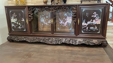 Em báo giá bộ tủ chè khảm ốc đỏ siêu nét#tuchedep #tudep #truongky #tuche 