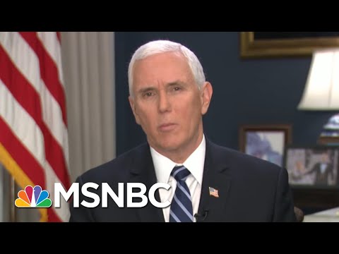 VP Admits There's Been 'Irresponsible Rhetoric' On Virus | Morning Joe | MSNBC