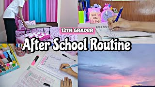 After School Routine 🌱 Evening Routine 🍧 Evening to night Routine 🌜 Study Vlog💙 How to make notes