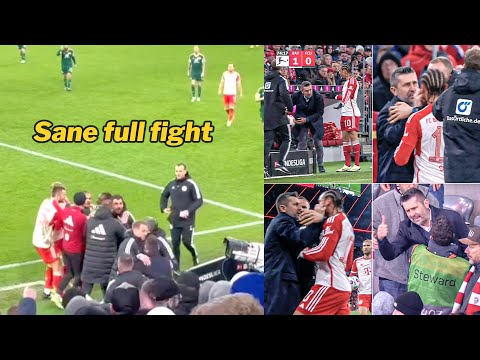 Leroy Sane vs Union Berlin manage full fight and red card