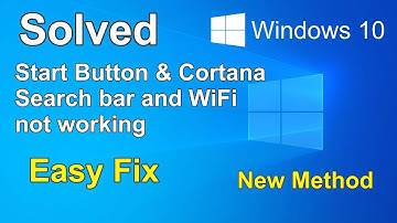 ✔SOLVED:Start Menu not working in Windows 10 | Windows taskbar not working