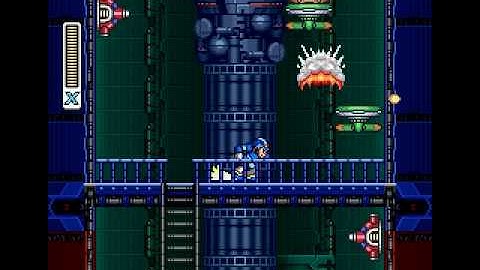 MegaMan X - X-Buster Only Run - Part 3: Subterranean Base & Fortress Tower (No Damage)