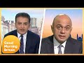 Adil Questions Sajid Javid On Govt Minister Absence On GMB Yesterday After Xmas Party Scandal | GMB