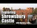 Exploring Shrewsbury Castle in Shropshire with Harriet and Lola