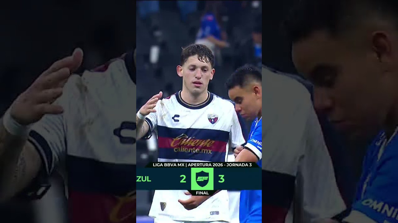 MINI RESUMEN: Cruz Azul vs. Atlante, partidazo en la Fecha 3 #shorts
