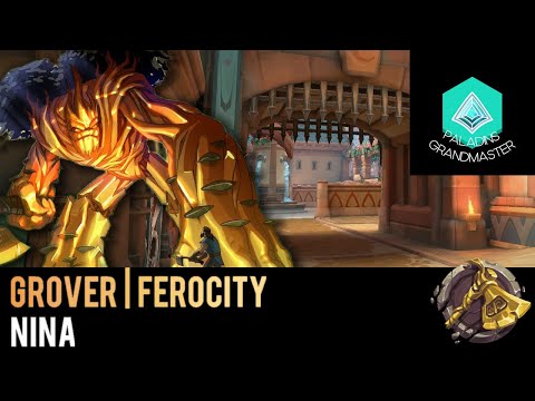 Paladins Grandmaster | Grover FEROCITY in a Stacked GM Game (Nina)