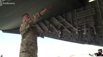 AH 64 Apache Helicopters Unloading from C 17 Globemaster III