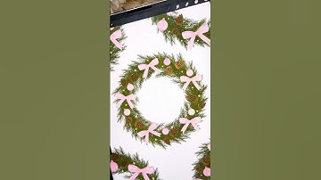 Festive wreath brushes procreate 🎄#procreate #digitalart #procreate #ipadart #festiveart #christmas
