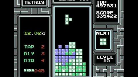 NES Tetris: Level 15 - 530132 PB