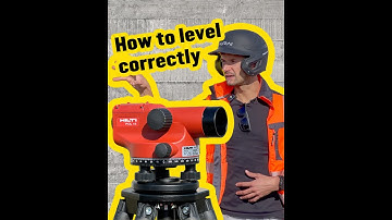 📲 Elevation surveying 2025 - how to leveling with Optical level - HILTI POL 15