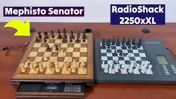 Mephisto Senator vs. Radio Shack 2250XL Chess Computer 👑 Gadgetify