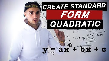 Grade 10 Math (MPM2D, Ontario) - Create Standard Form Quadratic