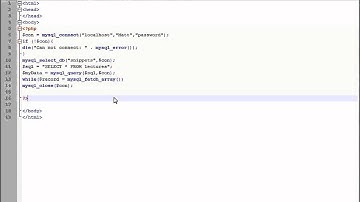 PHP Lesson 36 - Displaying MySQL Records on a PHP Page