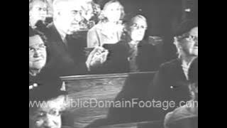 Deaf Mutes Sing hymns in Pantomine archival stock footage newsreel  PublicDomainFootage.com