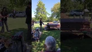 National Guards flag folding ceremony at family funeral. keep watching....