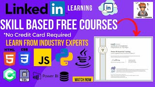 Linkedin Learning Free Courses With Certificate | Degree Courses | Short Online Course | Free Course