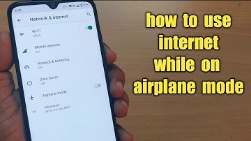 how to use internet while on airplane mode