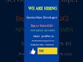 ServiceNow Developer #USAJobPortal, #JobPostingUSA, #USAWorkLife, #USAJobsGroup,