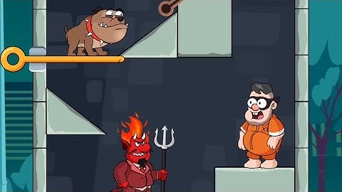 Prison Pin Rescue Gameplay Level Solution Pull The Pin - Pull Him Out