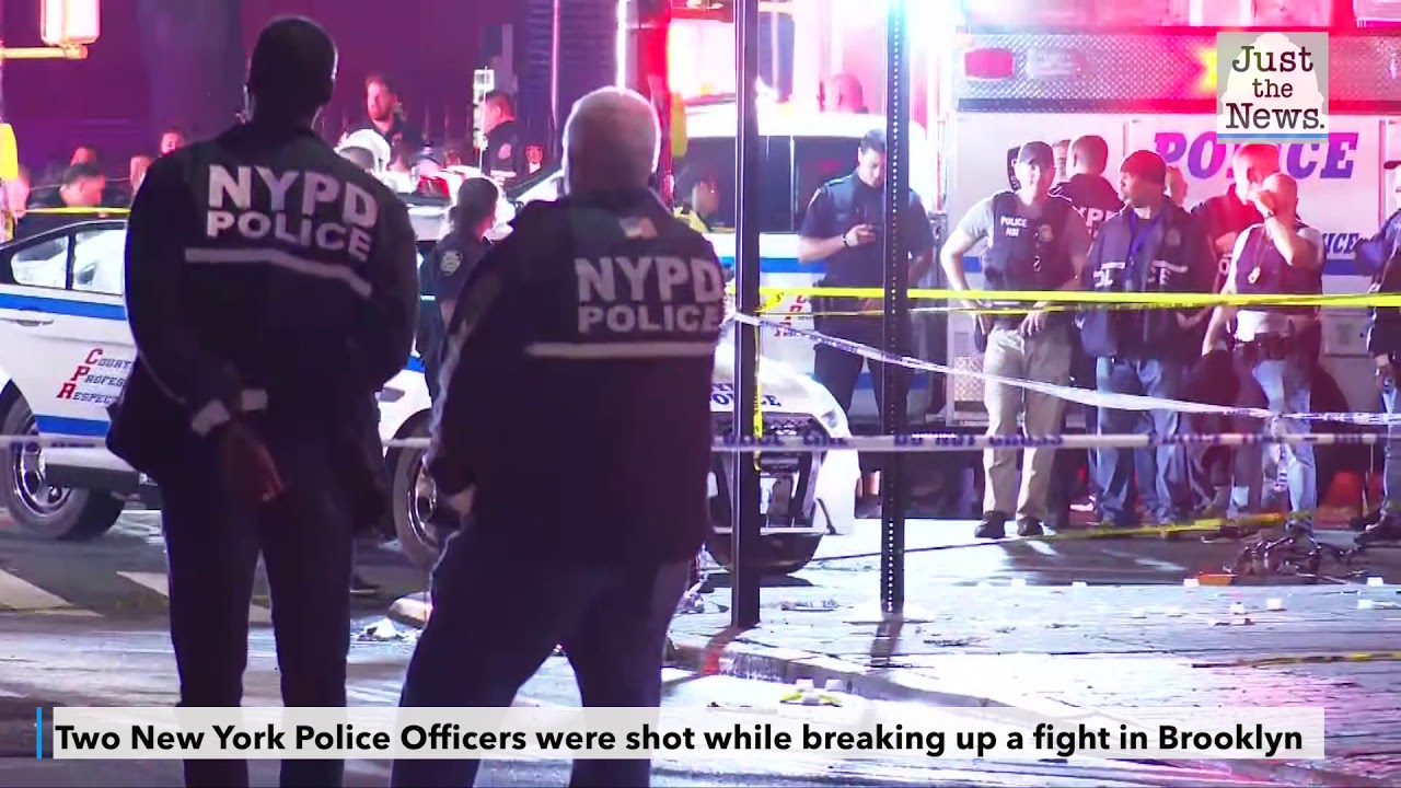 New York police officer stabbed, two wounded by gunshot in Brooklyn