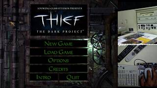 Jugando Thief: The Dark Project con Audio binaural A3D en Vortex 2 y Voodoo 3dfx