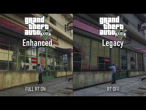 GTA 5 Enhanced vs Legacy - Loading Times and Ray Tracing Comparison [PC]