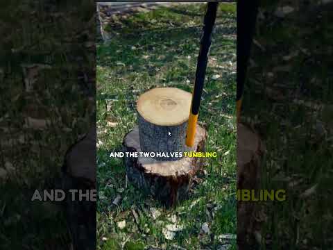 Aperçu de Firewood Splitting Simulator is a browser physics toy where you swing an axe and split logs