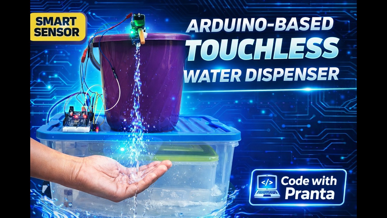 Arduino-Based Touchless Water Dispenser | IR Sensor Automatic Pump ...