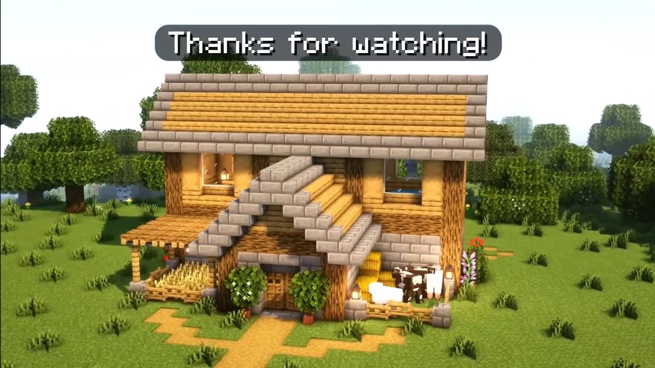Minecraft Simple Survival House 🏡 Tutorial || #minecraft - YouTube
