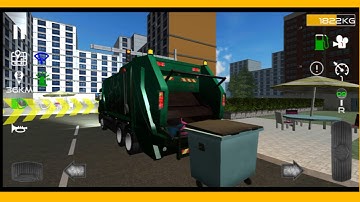 Trash Truck Simulatior #4 -  Android IOS gameplay walkthrough