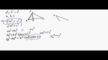 How to determine if a triangle is acute or obtuse based on the side lengths