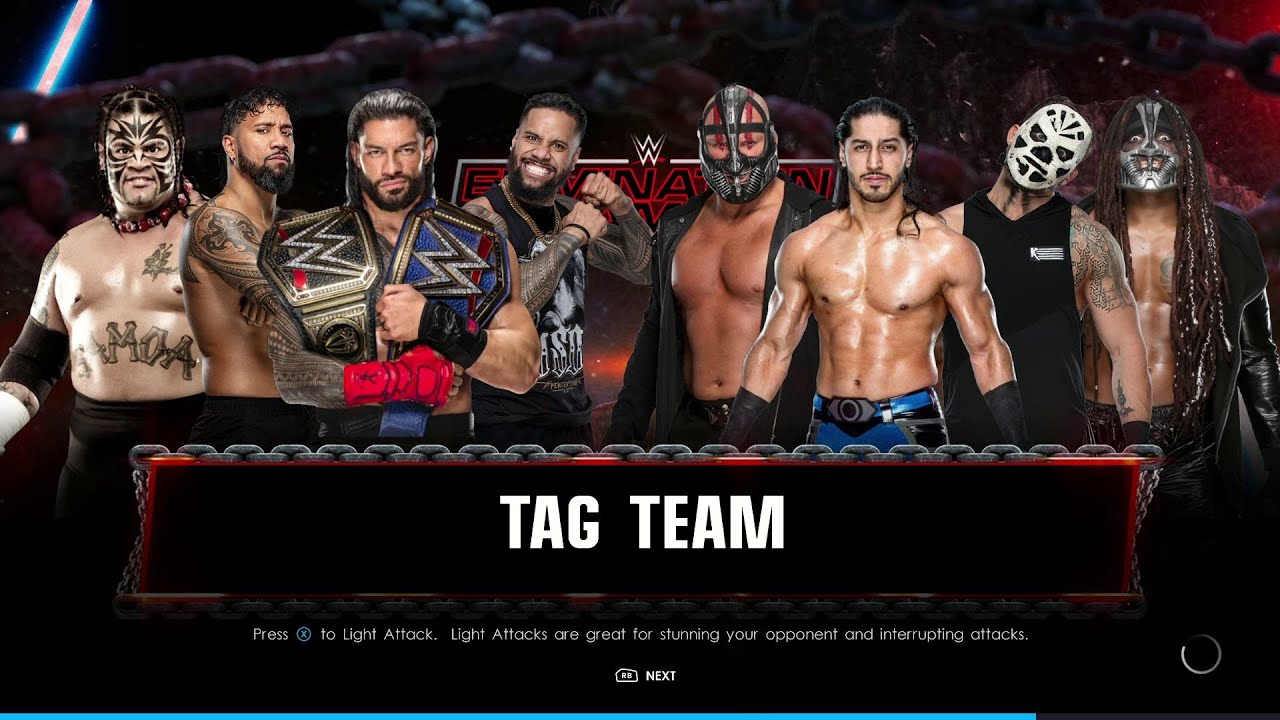 WWE 2K22 8 Man Tag Team Elimination Match Gameplay YouTube