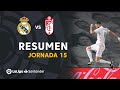 Resumen de Real Madrid vs Granada CF (2-0)