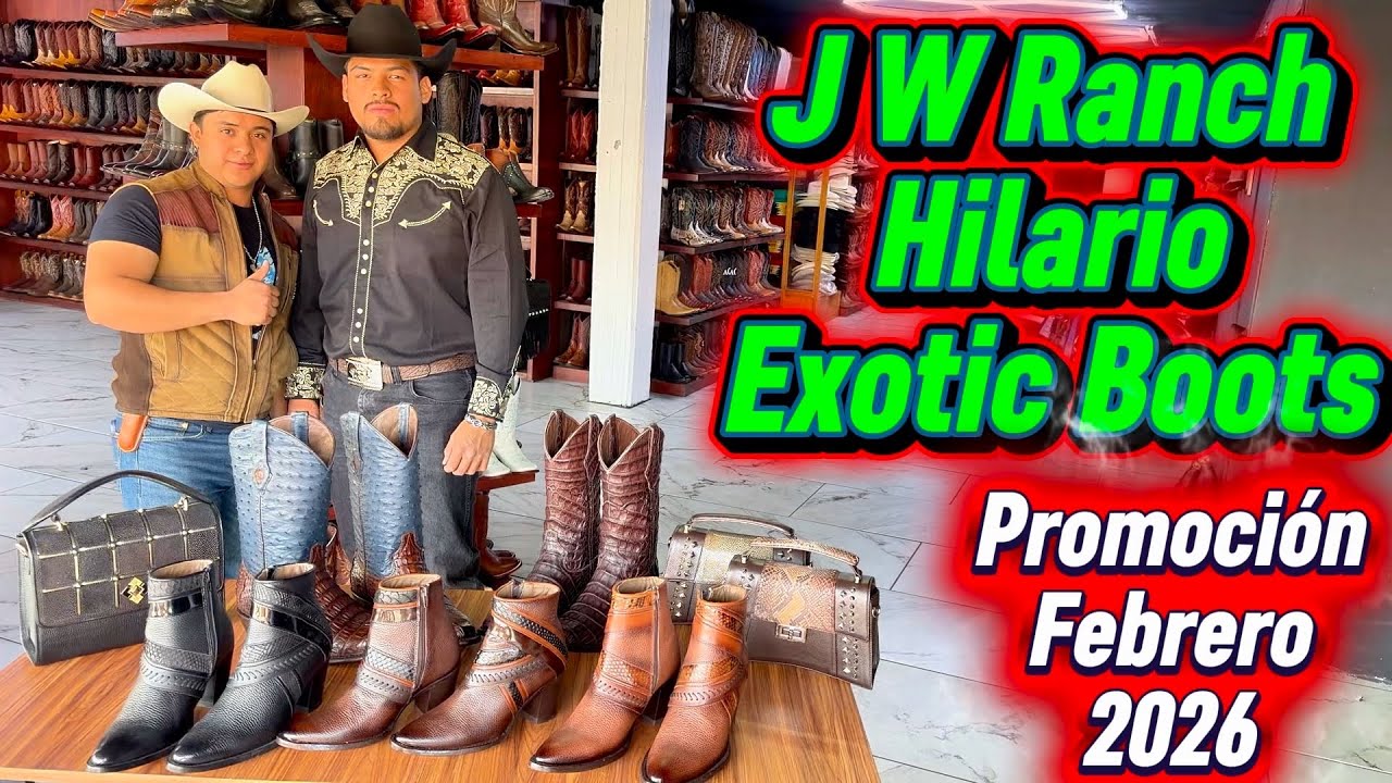 Botas Exóticas JW Ranch promoción Febrero 2026 en León Guanajuato #boots #exotic #manufacturer 