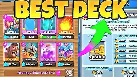 BEST DECK FOR TRIPLE ELIXIR CHALLENGE CLASH ROYALE