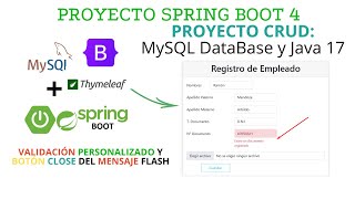 #12 : Validación Personalizada y añadir botón Close del Mensaje RedirectAttributes