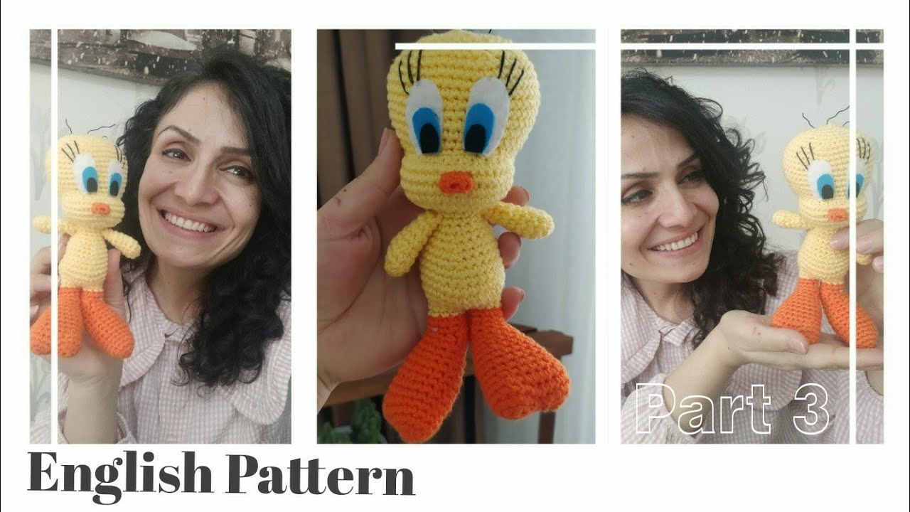 Amigurumi Tweety YapımıPart3 #amigurumianahtarlik #amigurumikuş #amigurumibird #amigurumiuykuarkadaş
