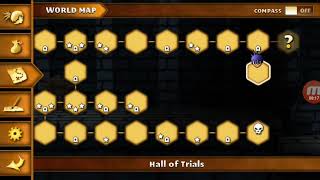 The Frozen Temple and Hall of Trials walkthrough with all treasures of Swordigo screenshot 2